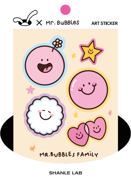 ARTIST Mr.Bubbles | CHEWY STICKER | by SHANLE LAB