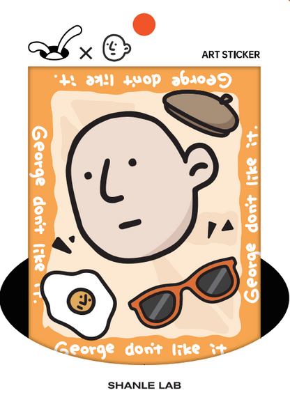 ARTIST GEORGE | CHEWY Sticker | by SHANLE LAB