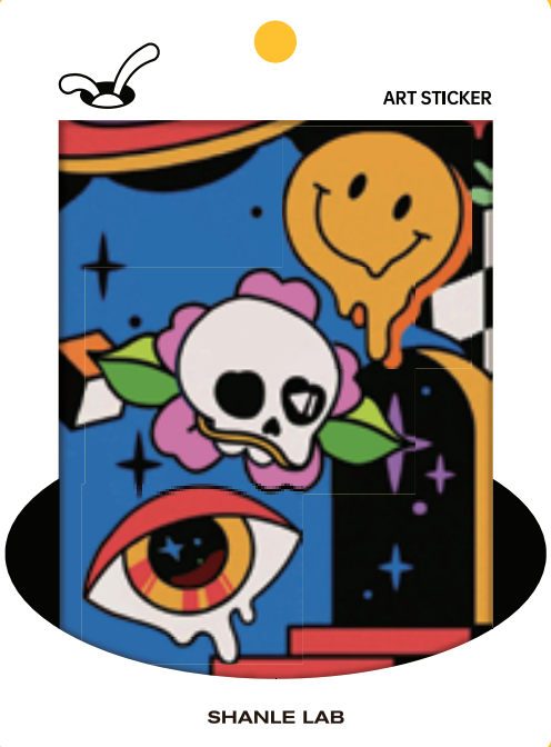 E=MC2-J | CHEWY STICKER | by SHANLE LAB