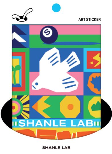 PEACE | CHEWY STICKER | by SHANLE LAB