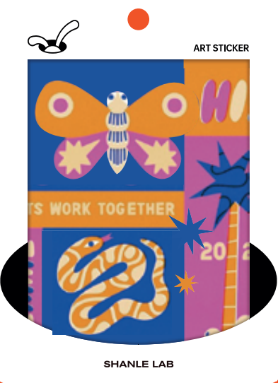 FEVER FAUNA | PIPI STICKER | by SHANLE LAB