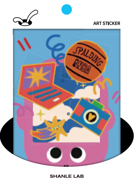 ASSEMBLAGES | CHEWY STICKER | by SHANLE LAB